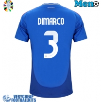 Italy Federico Dimarco #3 Replica Home Shirt Euro 2024 Short Sleeve